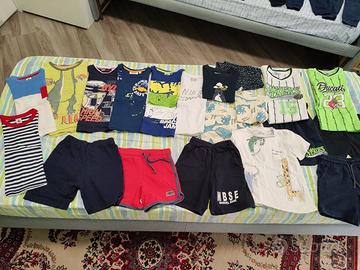 Lotto abbigliamento 26 pezzi bambino estivo 3/4