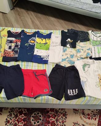 Lotto abbigliamento 26 pezzi bambino estivo 3/4