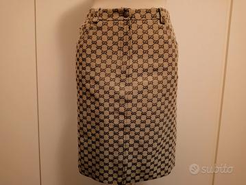 Gonna in tessuto Gucci