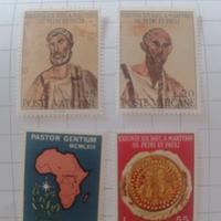 4 Francobolli poste vaticane nuovi