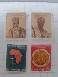 4 Francobolli poste vaticane nuovi