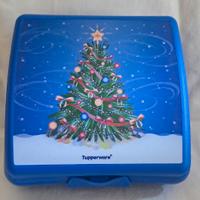 Porta merenda Tupperware con albero di Natale
