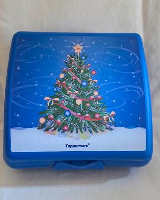 Porta merenda Tupperware con albero di Natale