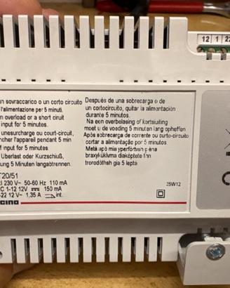 Bticino alimentatore citofonico