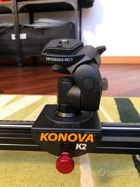 Konova Camera Slider dolly K2 100+ testa Manfrotto