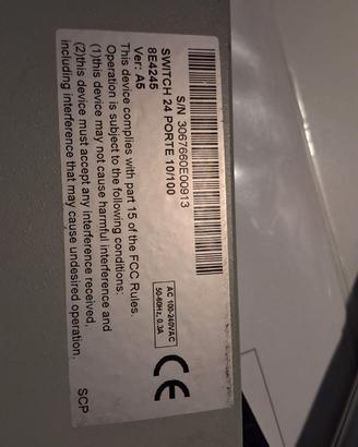 Digicom Dual Speed Switch 24 10/100 – 24 Porte RJ4