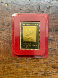 ✨ Un Francobollo Penny Black oro 22k ✨