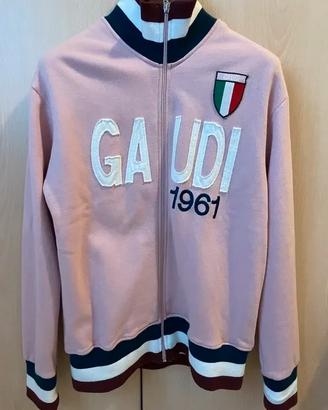 Felpa Gaudi con zip rosa chiaro L