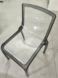 4 sedie policarbonato trasparente cristal light