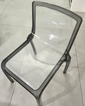 4 sedie policarbonato trasparente cristal light