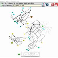 Fianchetto dx Yamaha DT 50 1D4F17415000