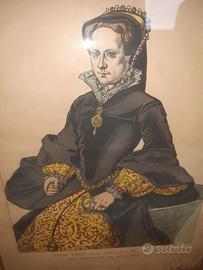 Litografia Maria I d'Inghilterra