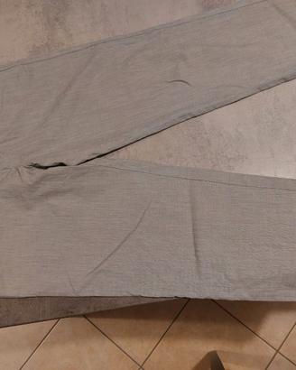 Pantaloni Valentino uomo Grigio Lino 5 Tasche