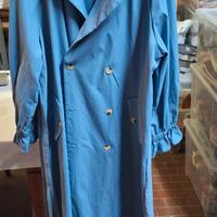 Trench / cappotto lungo azzurro – perfette condizi