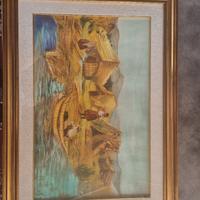 Quadro dipinto a mano a tempera