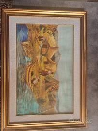 Quadro dipinto a mano a tempera