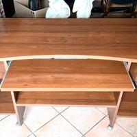 Scrivania porta pc di legno