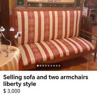 Salotto liberty pronto per arredare