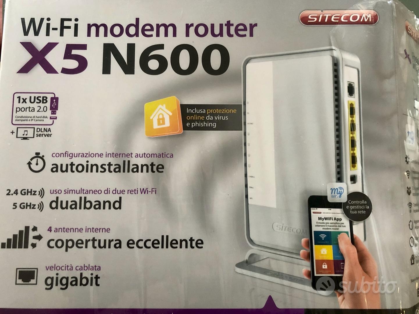 MODEM Wi-Fi Modem Router SITECOM X5 N600 - Informatica In vendita a Cuneo