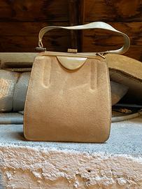 Borsa in camoscio vintage anni 50