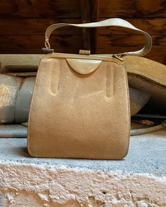 Borsa in camoscio vintage anni 50