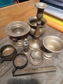 reliquie e oggetti in ottone 
