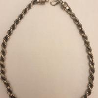 Collana Argento Treccia Uomo o Donna - 89 grammi