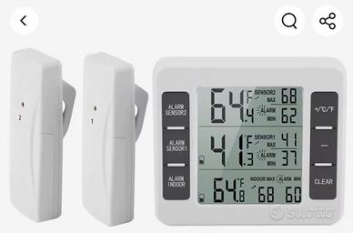 termometro digitale 2 sensori wireless 