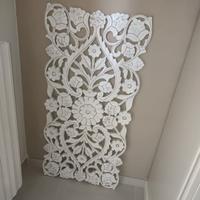 Pannello Decorativo Parete Shabby Chic Bianco 118