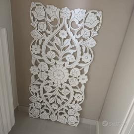 Pannello Decorativo Parete Shabby Chic Bianco 118