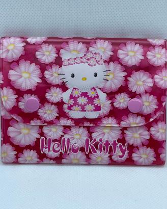 PORTAMONETE HELLO KITTY PORTACARTE TESSERE NUOVO