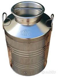 fusto olio contenitore bidone inox alimenti LT 50