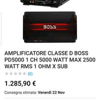 Amplificatore mono classe d 