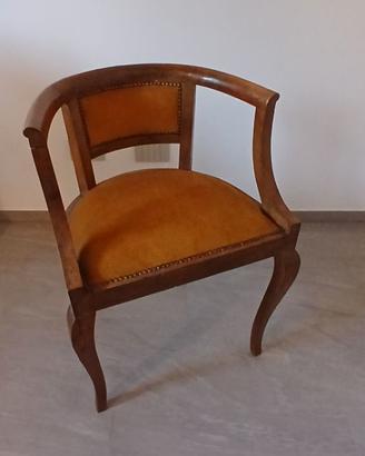 Sedia a pozzetto anni 50