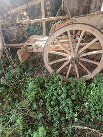 Carro agricolo per buoi d'epoca 