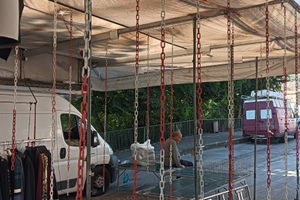 Tenda automatica per mercato