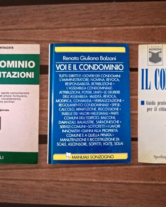 Lotto 3 libri sul condominio - manuali pratici