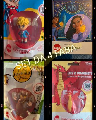 Set 4 FABA nuovi mai aperti