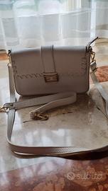Genuine Leather borsa bianca made in Italy