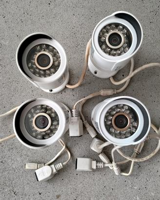 4 telecamere Dahua IPC-HFW2100P 1,3 mp PoE