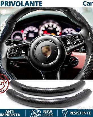 COPRIVOLANTE per PORSCHE in FIBRA CARBONIO Nero