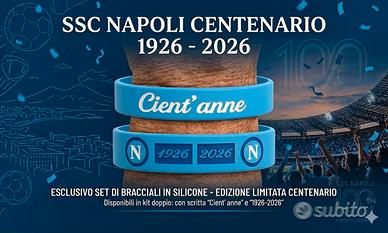 Bracciale in silicone centenario SSC Calcio Napoli