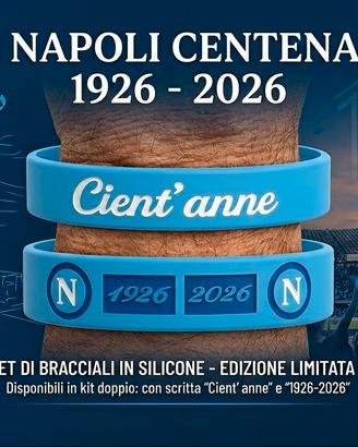 Bracciale in silicone centenario SSC Calcio Napoli