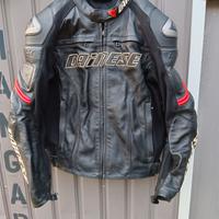 GIACCA MOTO SCOOTER DAINESE PELLE PROTEZIONI 