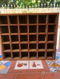 Bacheca espositore in legno