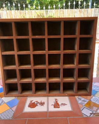 Bacheca espositore in legno