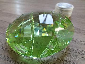 Ciondolo vintage Swarovski bambù verde.