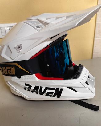 Casco Cross Raven Aspire Evo
+ Maschera Raven Edge