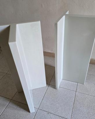 2 Mensole Kartell originali 80 cm bianche Vintage