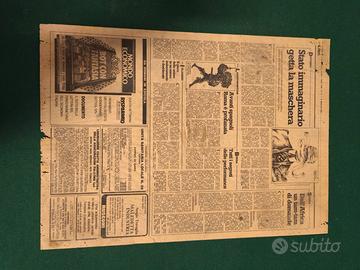 giornale d'epoca originale anni 1986